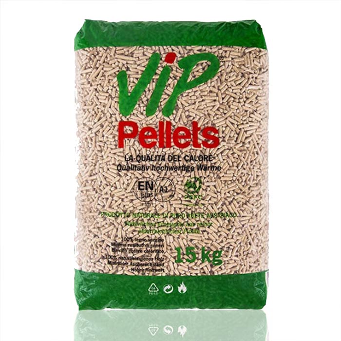 Vip Pellets Puro Abete Austriaco IN PLUS A1 - 77 sacchi da 15 kg