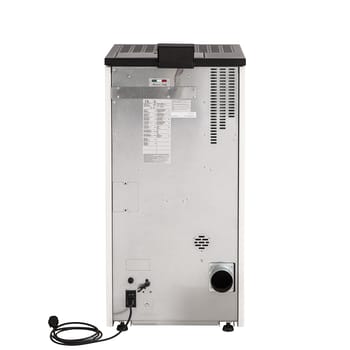 Stufa a pellet ventilata Mannu Equation 9 kW bianco 