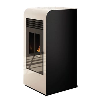 Stufa a pellet ventilata Giada 8 kW bianco