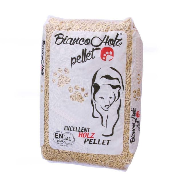 Pellet BIANCO HOLZ in abete ENplus A1 15 kg - 70 Sacchi da 15kg